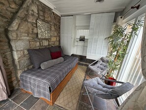 TV, fireplace - Backyard Oasis + Detached Studio Retreat (Nashville)