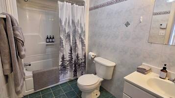 Towels, soap, toilet paper