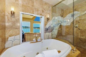 Hair dryer, towels - Big Bear Lakefront Luxury Home w/ Spa & Views (Big Bear Lake)