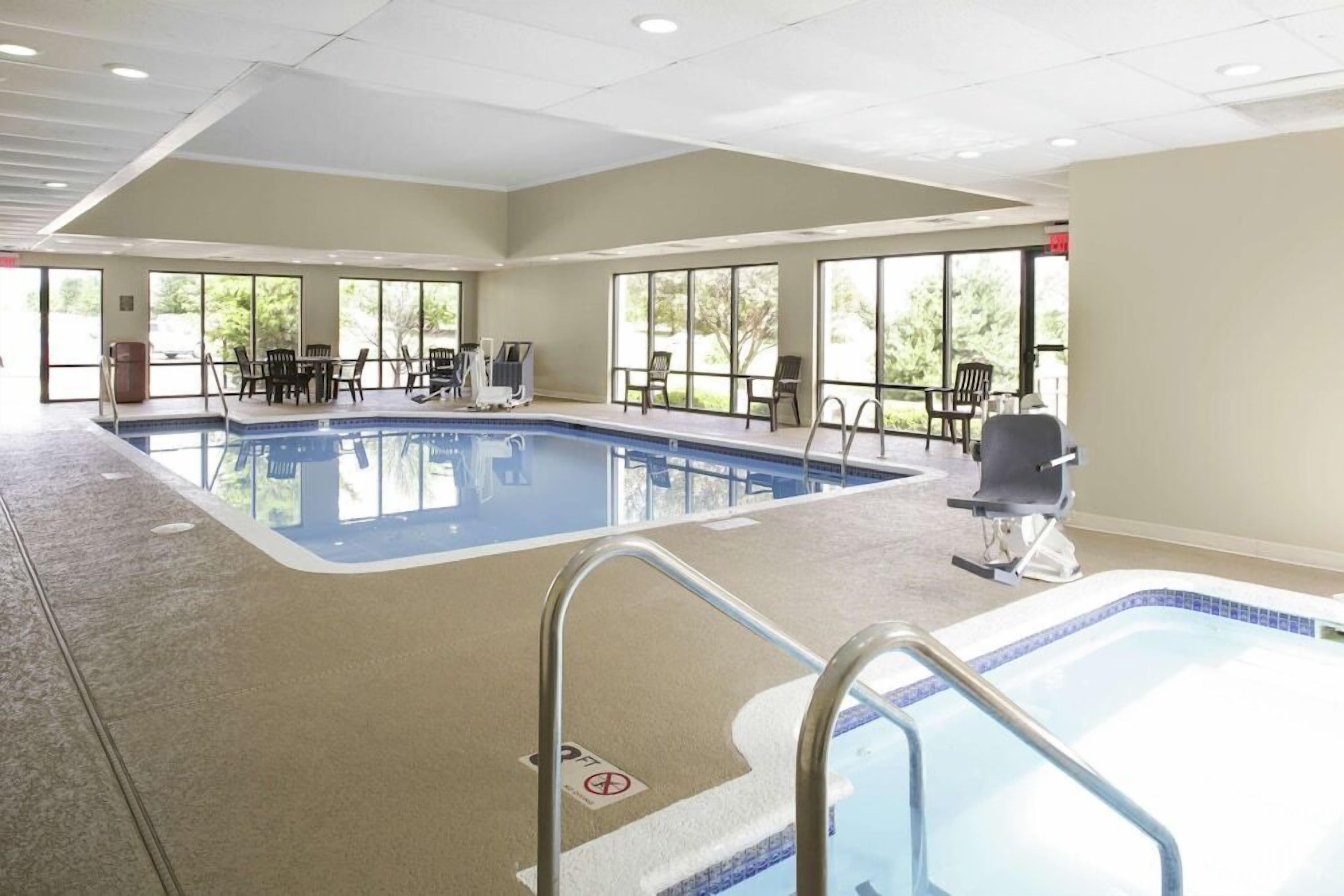 Indoor pool, outdoor pool