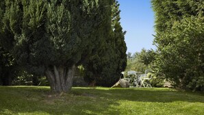 A large coniferous tree in a grassy area with a white gazebo. - Campanile Washington Newcastle-upon-tyne (Washington)