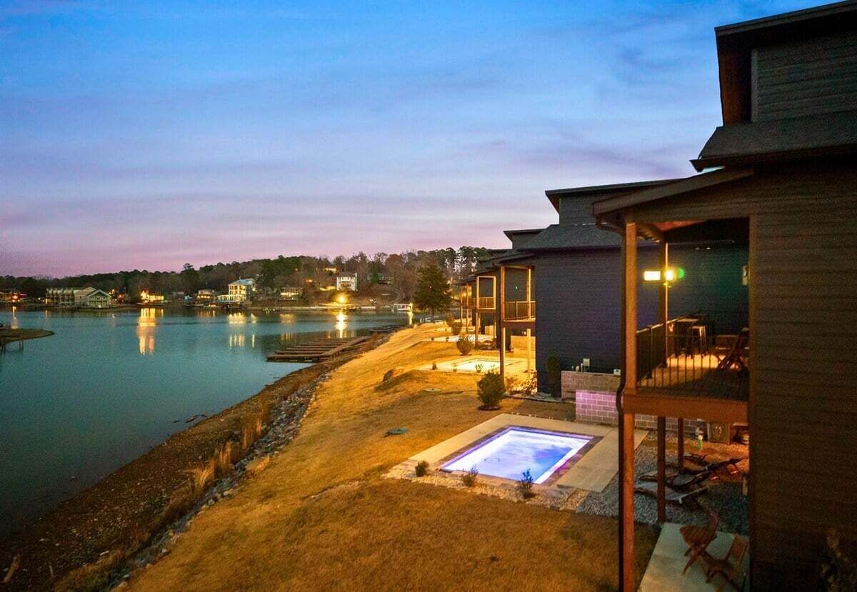 A heated pool