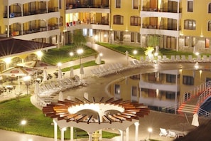 Outdoor banquet area