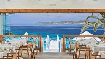Outdoor banquet area