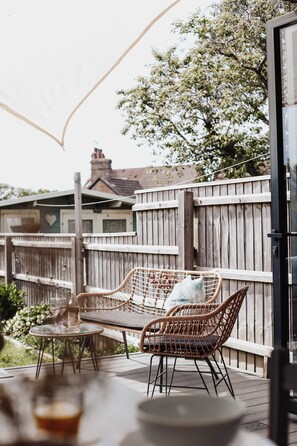 Terrace/patio - Salterns House by Lil Blu Stays (Ashley Cross)