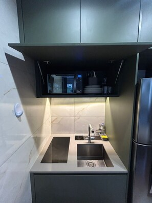 Mini-fridge, microwave, stovetop - Get a Flat 504-100mt A Paulista (São Paulo)