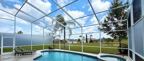 A heated pool