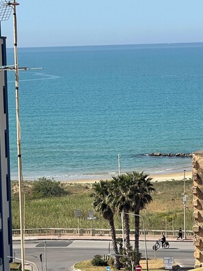 Vista a la playa o el mar