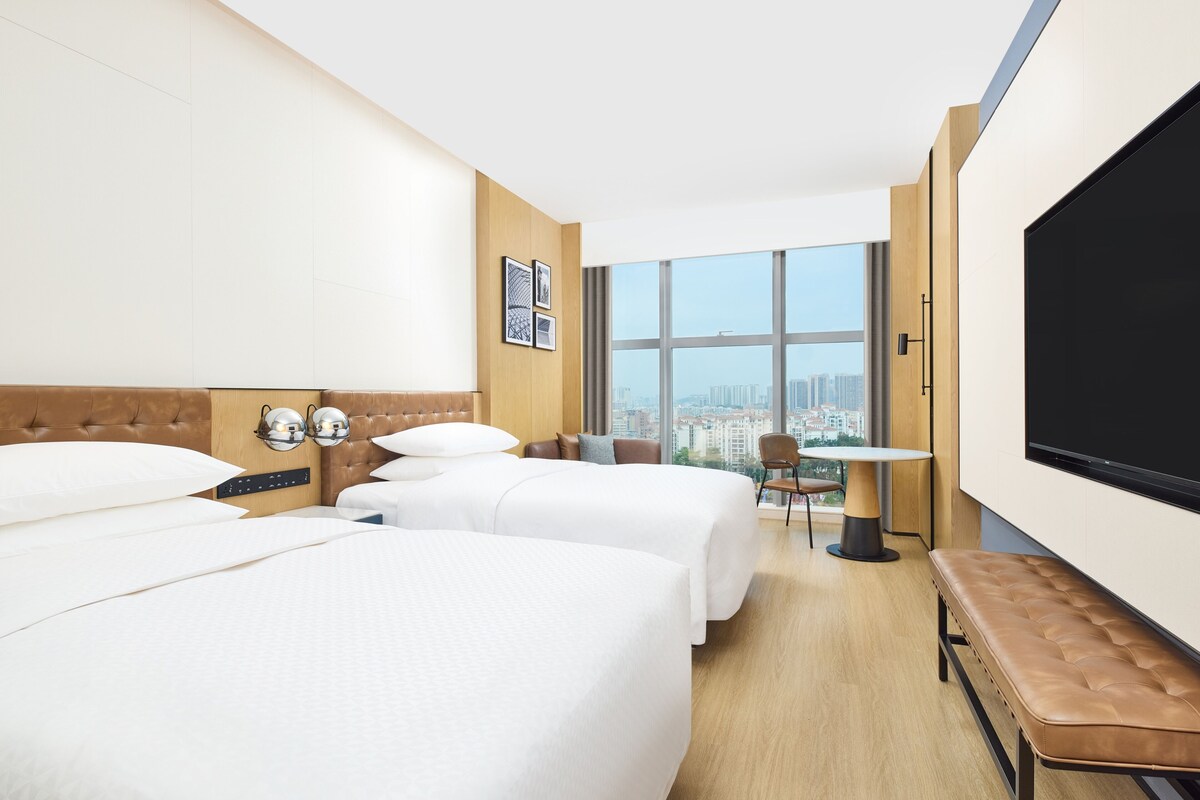 Superior Room, 2 Double Beds, City View | In-room safe, desk, blackout curtains, soundproofing