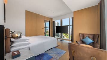 In-room safe, individually furnished, desk, blackout curtains
