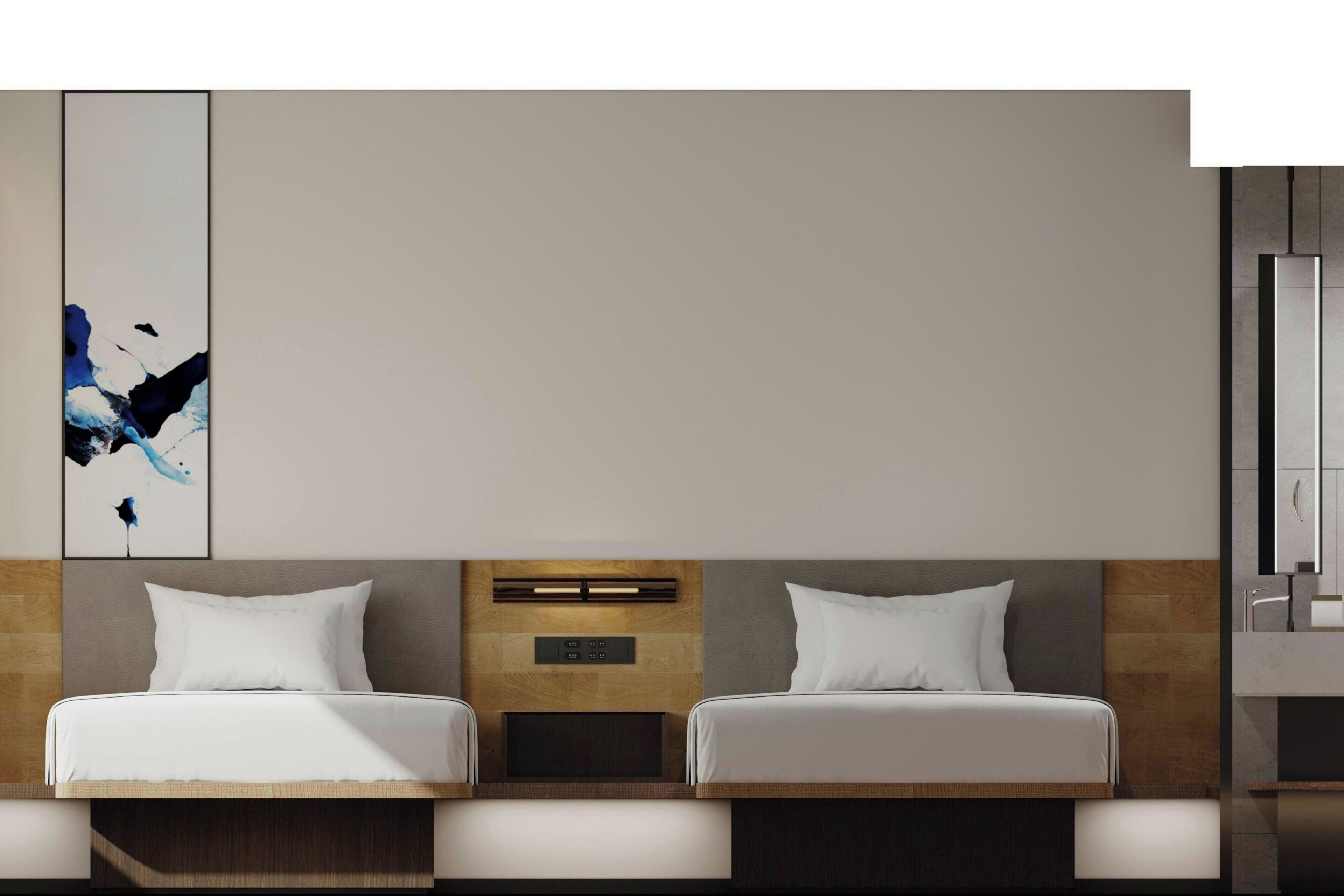 Room, 2 Double Beds, City View