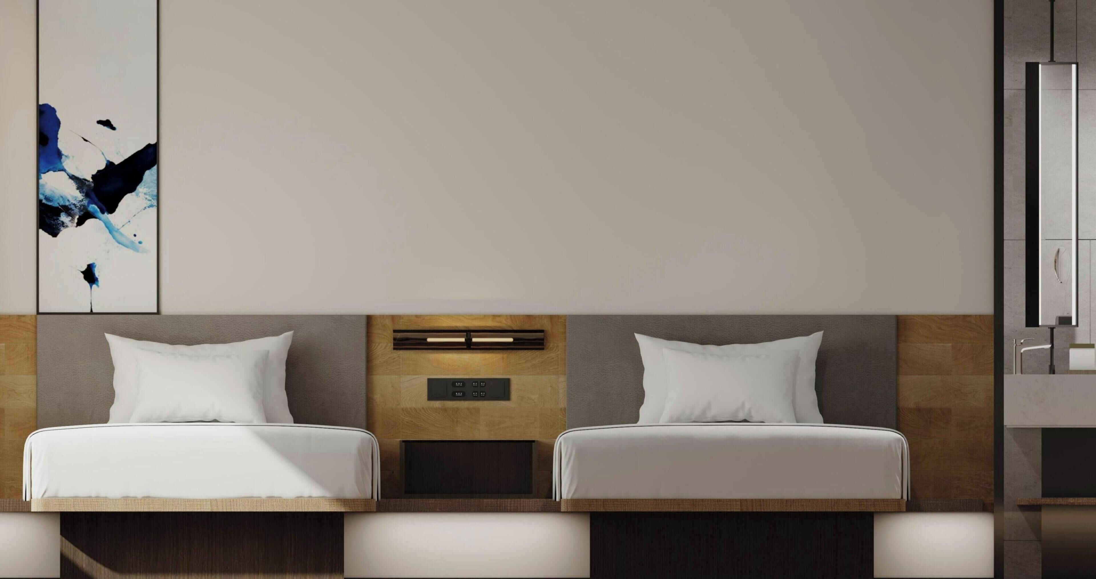 Room, 2 Double Beds, City View