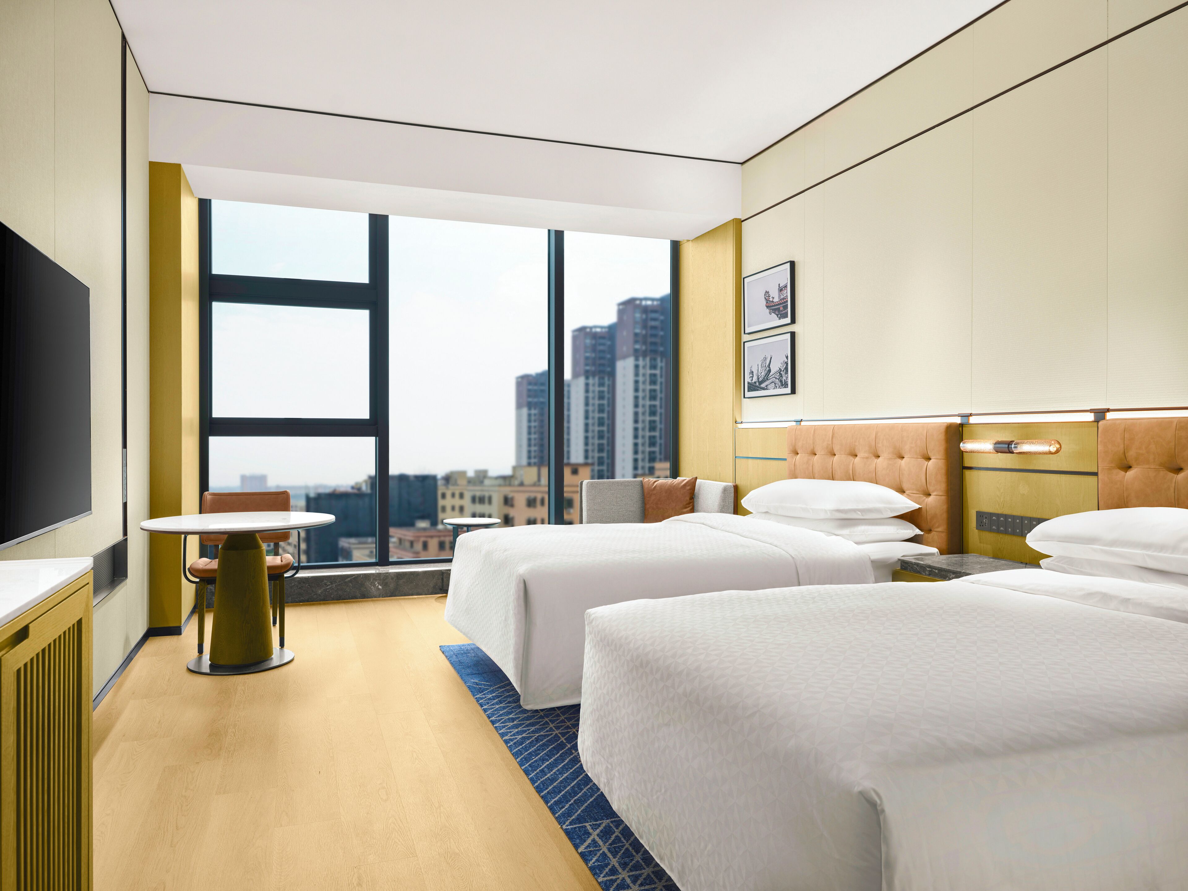 Superior Room, 2 Double Beds, City View | Premium bedding, in-room safe, blackout drapes, soundproofing