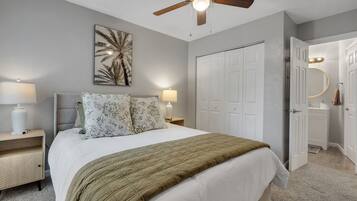 4 bedrooms, iron/ironing board, WiFi, bed sheets
