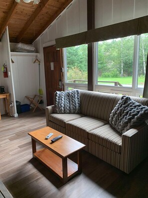 Living area - Liscombe Riverside Chalets (Liscomb)