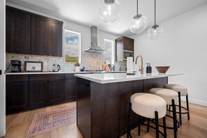 Fridge, microwave, oven, stovetop - Roam Retreat Near Snowbasin R5931 | Pool | Hot Tub (Mountain Green)