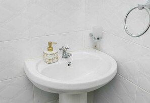 Towels, soap, toilet paper