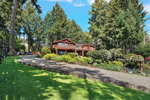 Exterior - Bayview Place | Ocean View Log Retreat, Hot Tub (Duncan)