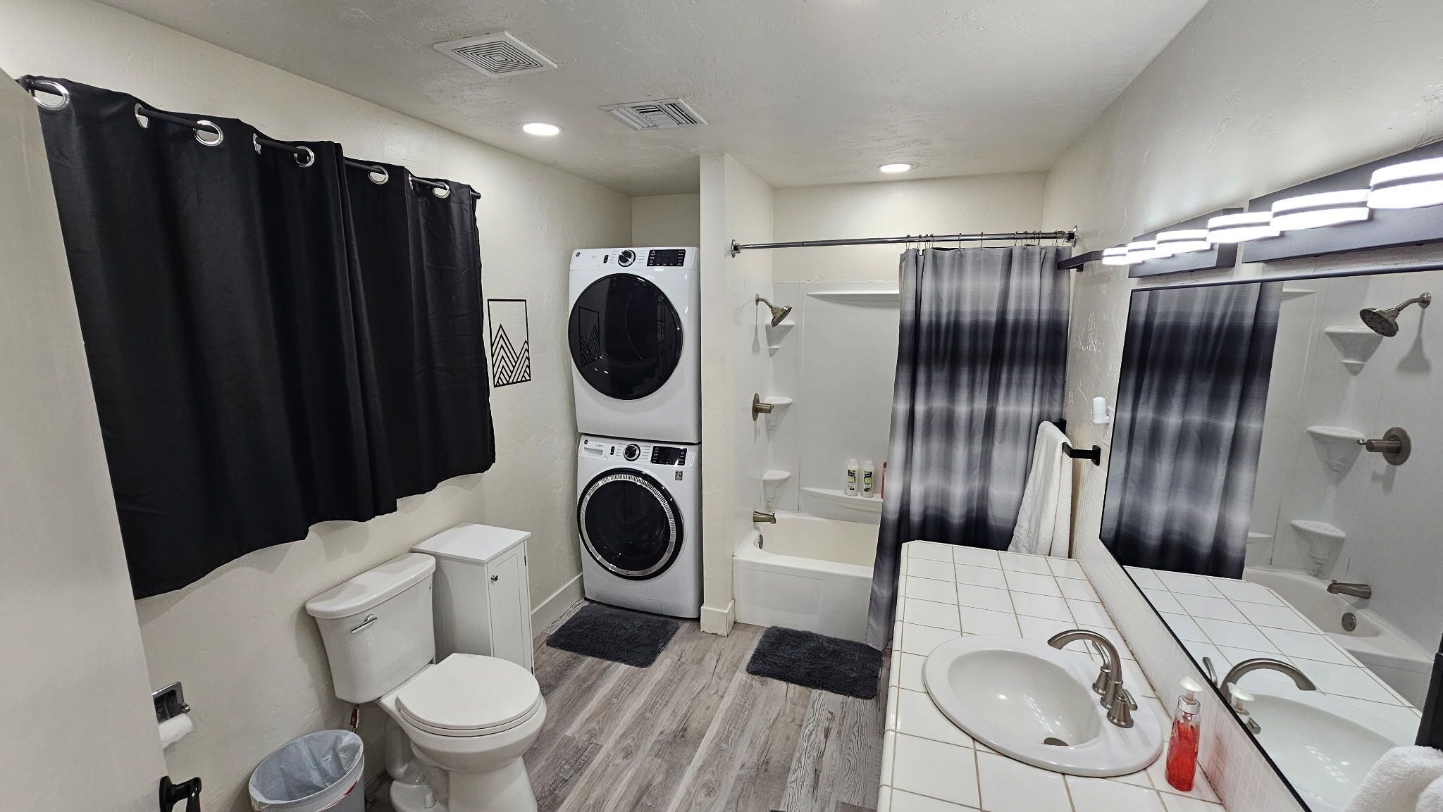 Towels, soap, toilet paper