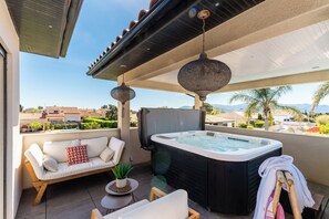 Terrace/patio - La Badoumba · Heated Pool & Jacuzzi (Saleilles)