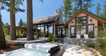 Lake Forest Luxe - Spacious Lakefront Tahoe Retreat, Private Hot Tub, Media Room, EV Charger