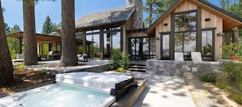 Lake Forest Luxe - Spacious Lakefront Tahoe Retreat, Private Hot Tub, Media Room, EV Charger