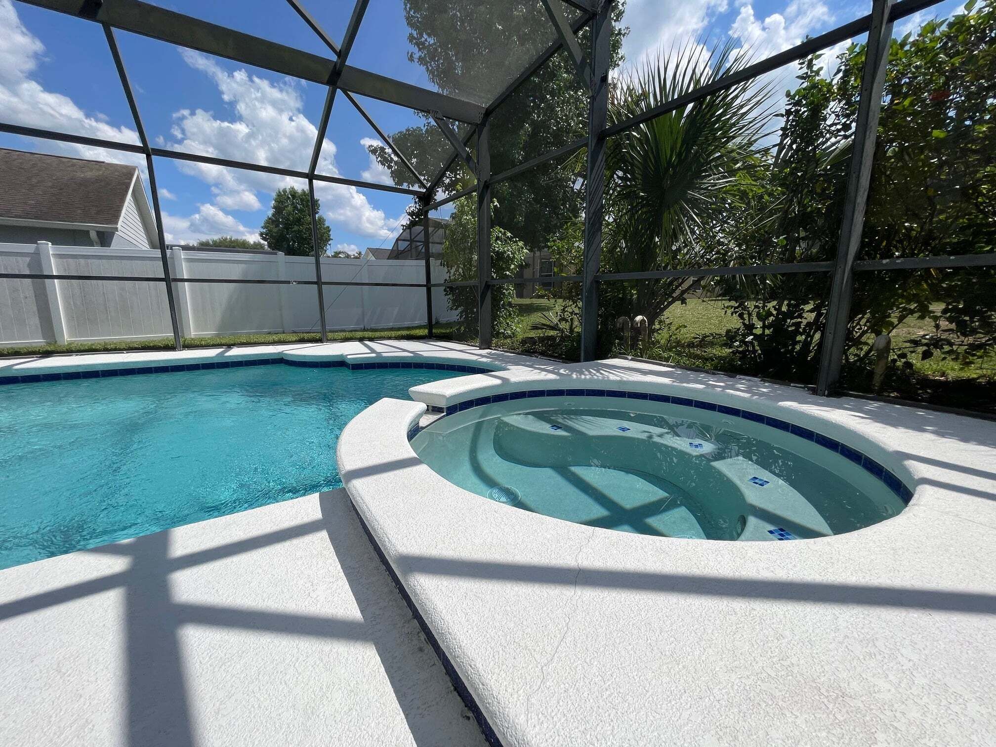 A heated pool