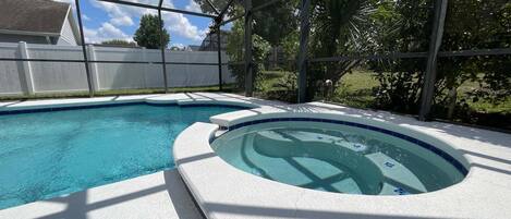 A heated pool