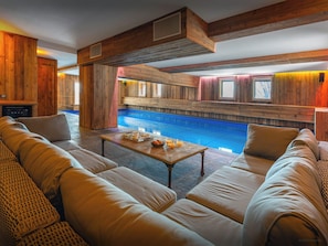 Indoor pool, a heated pool