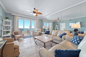 TV - The Enclave 502 | Beachfront | Private Balcony | Indoor Pool | My Beach Getaways (Orange Beach)