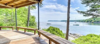 Unique oceanfront home with a deck, tons of natural light, & amazing views
