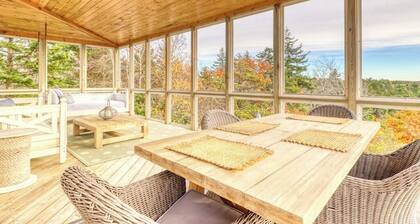Bayfront home with 270-degree views, large deck & porch - near Popham Beach