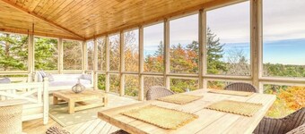 Bayfront home with 270-degree views, large deck & porch - near Popham Beach
