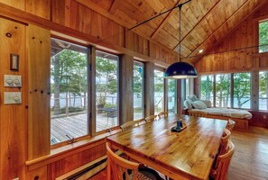 Dining - Private waterfront home with large deck & deep water dock (Georgetown)