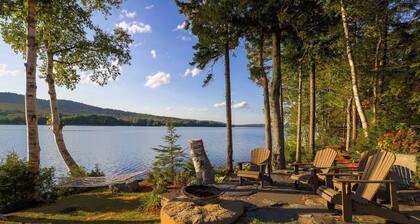 Lakeside Lodge with Amazing Water Views, Screened Porch, Dock, & Firepit