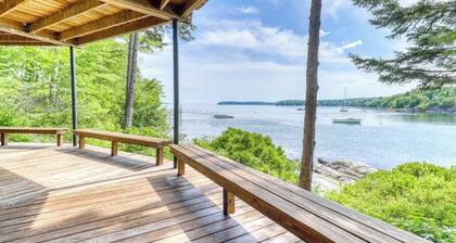 Delightful oceanfront home with amazing views, wrap-around deck & two fireplaces