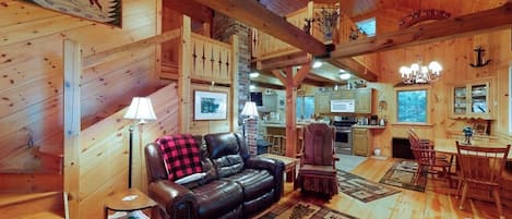 TV, DVD player, books, video library