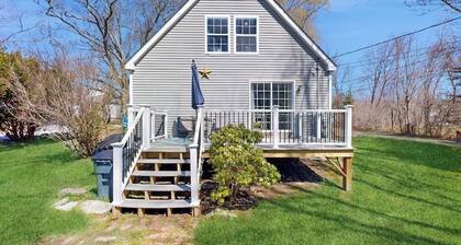 Dog-friendly home with deck, pool table, & firepit - walk to downtown Boothbay