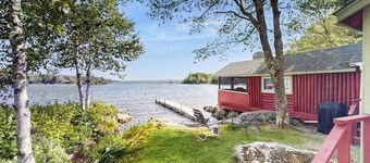 Secluded lakefront cottage great views, dock & boat launch