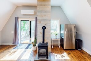 Interior - Contemporary home with woodstove, firepit, 2 kitchens & fast WiFi- walk to beach (Lamoine)