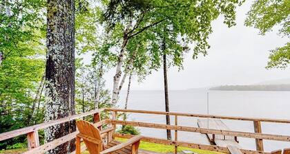 Lake front home with privately shared dock for the homes in this complex