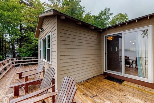 Lake front home with privately shared dock for the homes in this complex