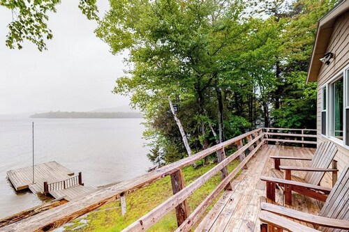 Lake front home with privately shared dock for the homes in this complex