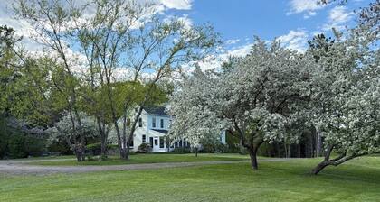 Renovated farmhouse on an acreage with grill, four-bedrooms, & W/D - river views