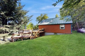 Property grounds - Scenic retreat with a spacious deck, gas fireplace, and Moosehead Lake views (Greenville)