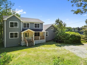 Exterior - The Lighthouse: Gorgeous Oceanfront Home with Hot Tub, Modern Remodel, and Stunning Views (Wiscasset)