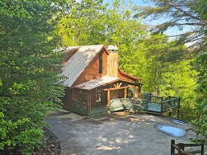 Exterior - Aska Bear - Mountain View | Pet Friendly | Hot Tub | Firepit | Gameroom (Blue Ridge)