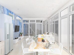 Dining - EL AZAR • Casa Oceana Blue • Private Oceanfront 5BR Escape (San Miguel del Puerto)