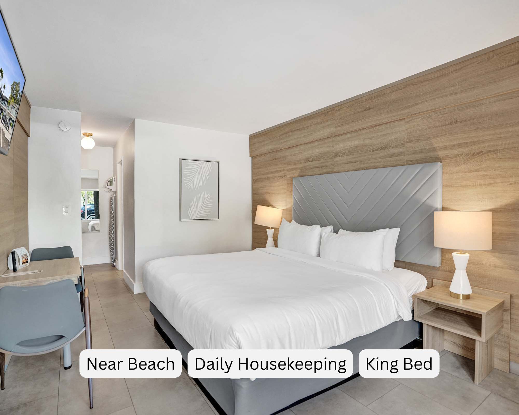 Iron/ironing board, travel crib, WiFi, bed sheets