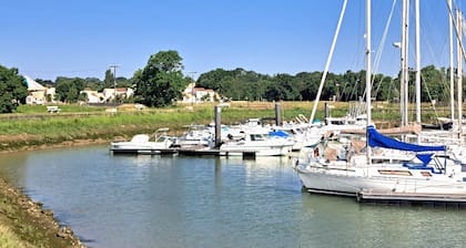 Maison de plain pied avec jardin arboré à 50 mÚtres du port de Meschers/Gironde
